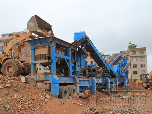 Construction waste recycling crusher