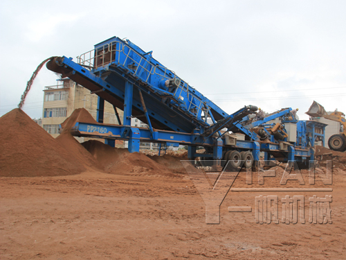 Construction waste recycling crusher